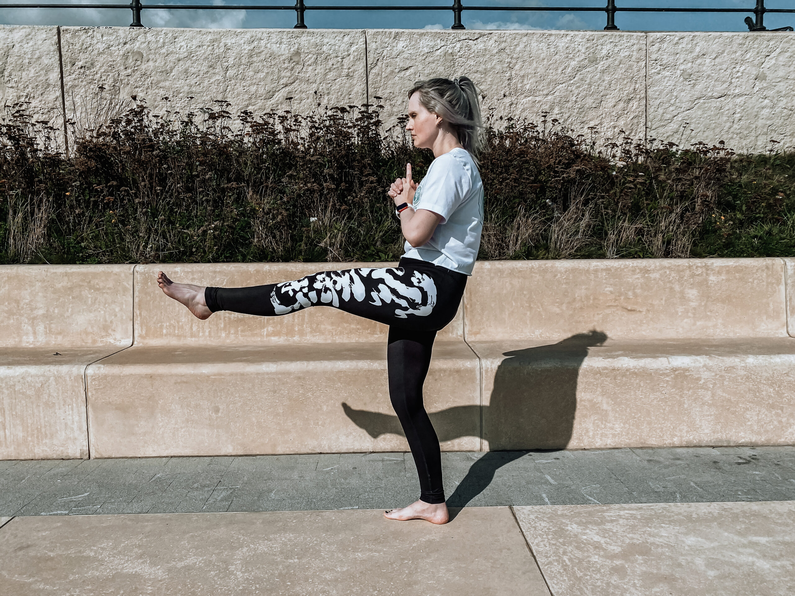 A girl doing Budokon yoga